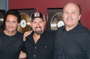 Chris Hawkey, Artist, Jason Perry Producer Nashville_Jason Perri, Chris Hawkey & Stan.